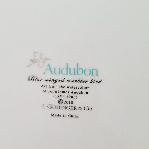 Godinger Audubon Bird Salad Plates (3), Hummingbird, Blue Wing Warbler, Cardinal - Picture 3 of 13